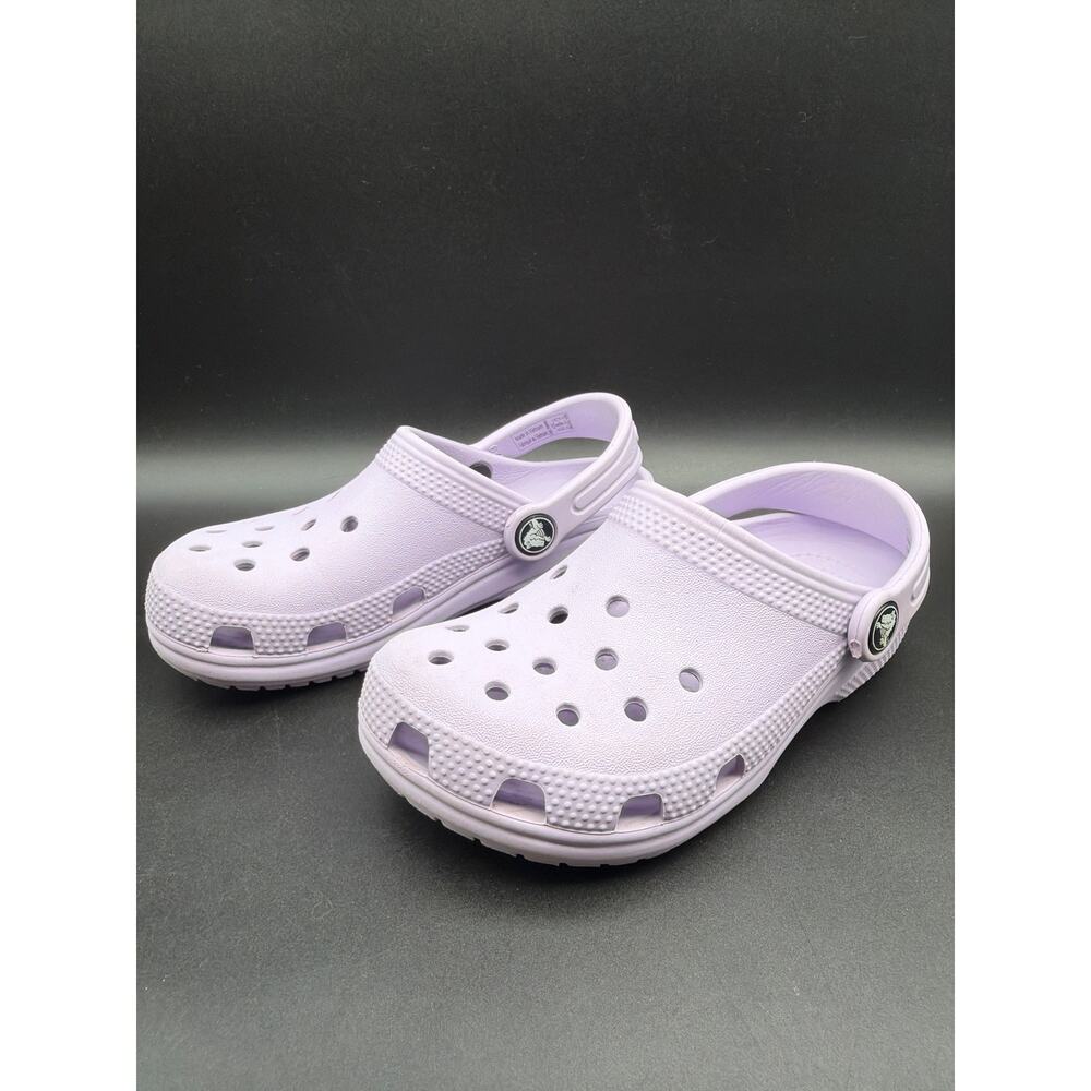 Crocs Classic Clogs Lavender Purple Slip On Shoes Kids Youth Size 12